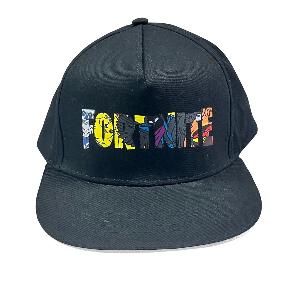 Fortnite Black Snapback Hat Graphic‎ Logo Character Skins Adjustable Cap OSFM